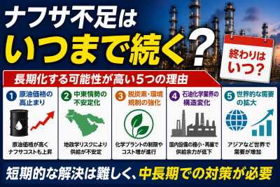ナフサ不足はいつまで続く?