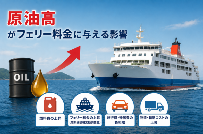 原油高がフェリー料金に与える影響