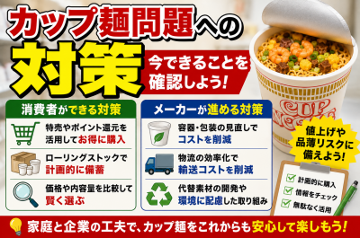 ナフサ不足でカップ麺はどうなる?容器・物流・価格高騰の影響を解説