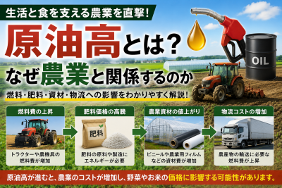 原油高で農業はどうなる？野菜価格高騰や農家への影響を解説