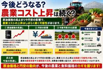 原油高で農業はどうなる？野菜価格高騰や農家への影響を解説