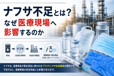 ナフサ不足とは？なぜ医療現場へ影響するのか