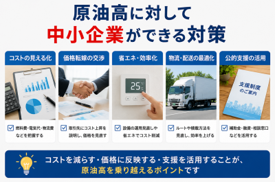 原油高に対して中小企業ができる対策