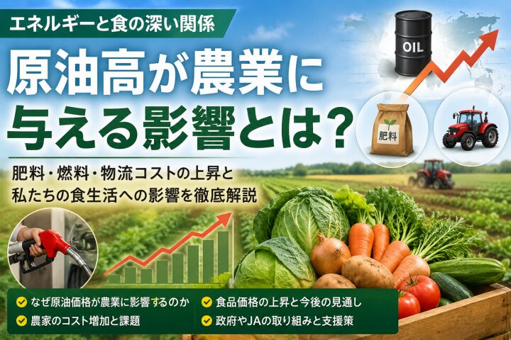 原油高で農業はどうなる？野菜価格高騰や農家への影響を解説