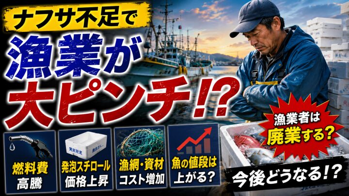 ナフサ不足で漁業はどうなる？漁船燃料・発泡スチロール・魚価格への影響を解説