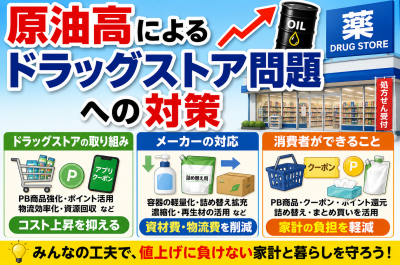 原油高でドラッグストアはどうなる？日用品・医薬品・家計への影響を解説