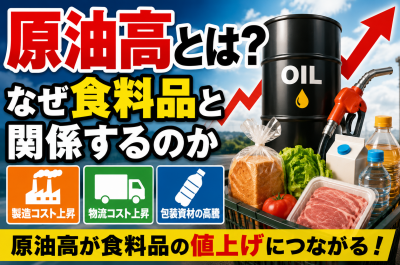原油高で食料品はどうなる?値上げ・品薄・家計への影響を徹底解説