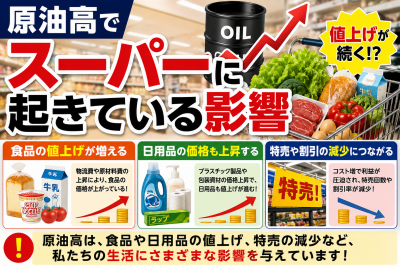 原油高でスーパーに起きている影響
