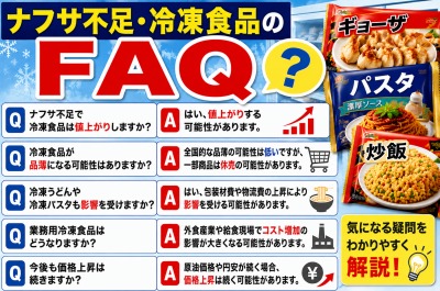 ナフサ不足で冷凍食品はどうなる?値上げ・包装材・品薄リスクを徹底解説