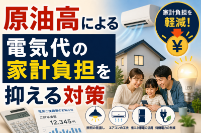 原油高で電気代はどうなる?家庭の電気料金・燃料費調整額・節約対策を解説