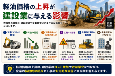 軽油価格の上昇が建設業に与える影響