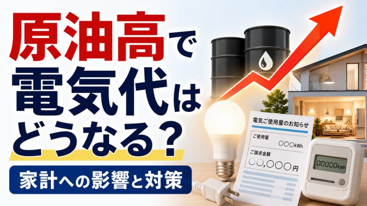 原油高で電気代はどうなる?家庭の電気料金・燃料費調整額・節約対策を解説