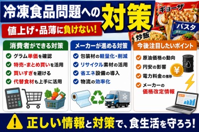 ナフサ不足で冷凍食品はどうなる?値上げ・包装材・品薄リスクを徹底解説