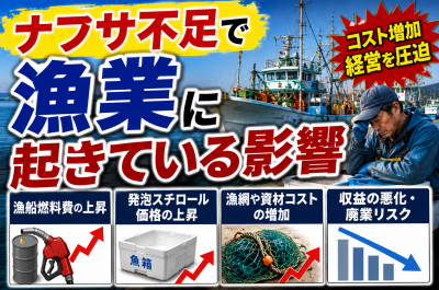 ナフサ不足で漁業に起きている影響