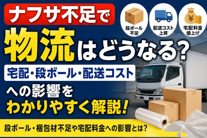 ナフサ不足で物流はどうなる?宅配・段ボール・配送コストへの影響を解説