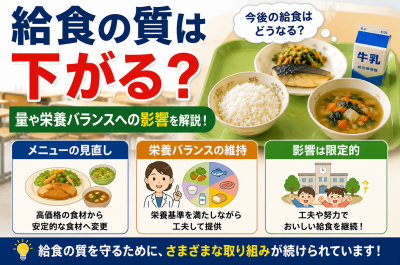 ナフサ不足で給食はどうなる?牛乳・食品包装・給食費への影響を解説