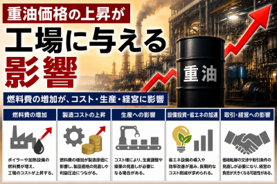 重油価格の上昇が工場に与える影響
