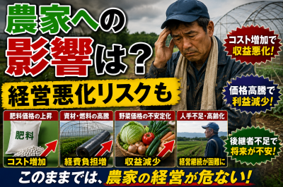 ナフサ不足で農業はどうなる？肥料・ビニールハウス・野菜価格への影響を解説