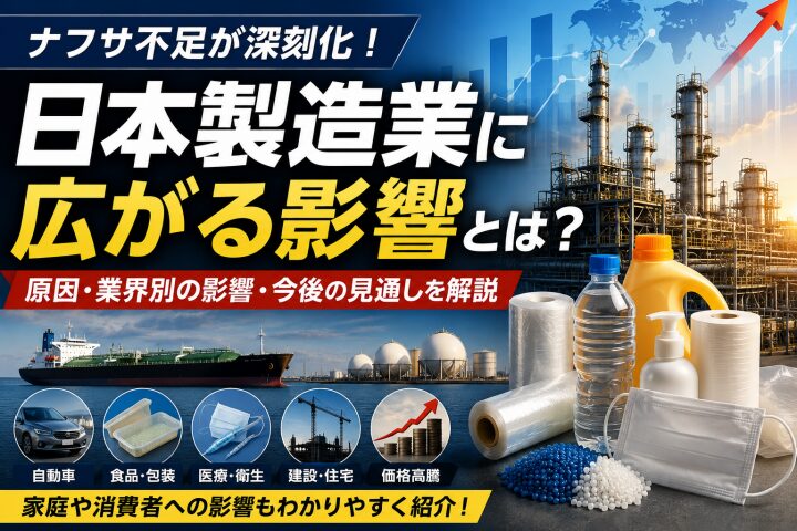 ナフサ不足で製造業はどうなる?工場・部品・原材料高騰の影響を徹底解説