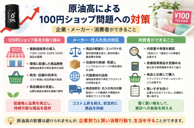 原油高で100円ショップはどうなる？日用品・プラスチック製品・家計への影響を解説
