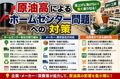 原油高でホームセンターはどうなる？資材・園芸用品・日用品への影響を解説
